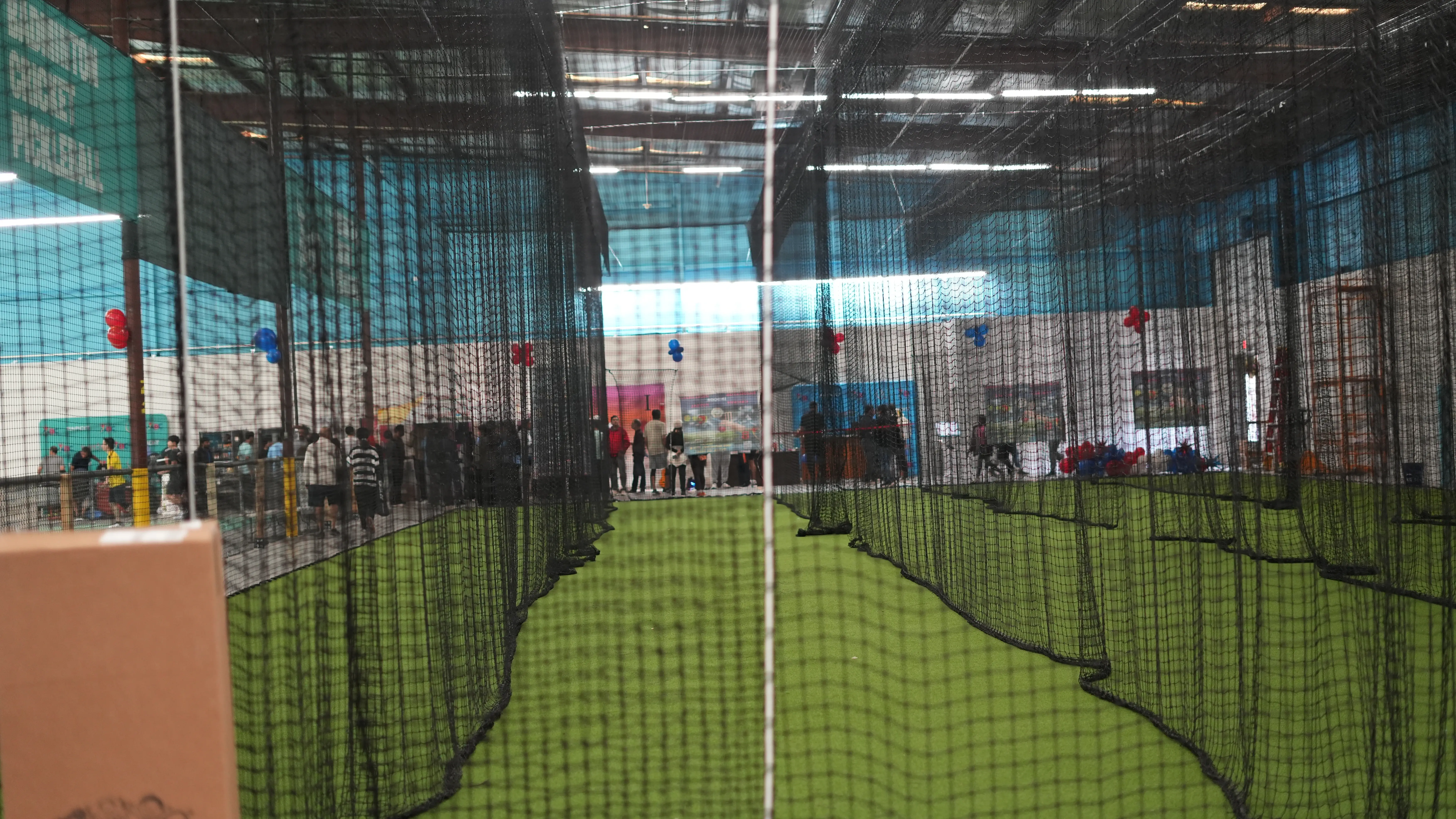 Indoor box cricket lanes Atlanta Badminton Club